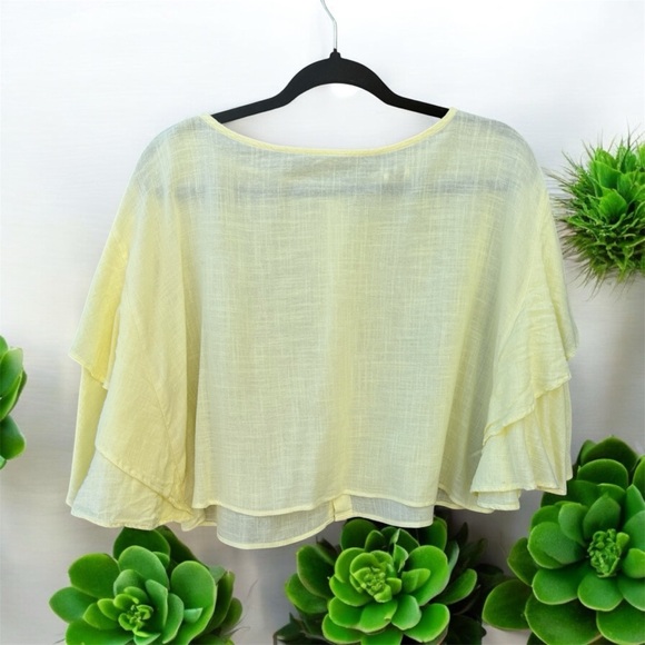 RESERVED!
Anthropologie Lilka Florescent Yellow Wing Top - Picture 3 of 4